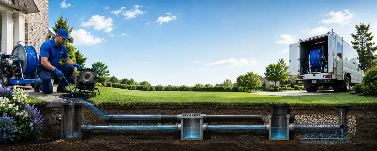 Outdoor drain cleaning information for Atlas, MI
